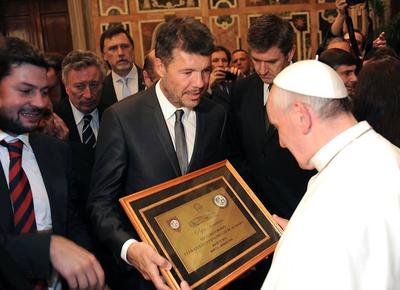 Copa Argentina y visita al Papa Francisco