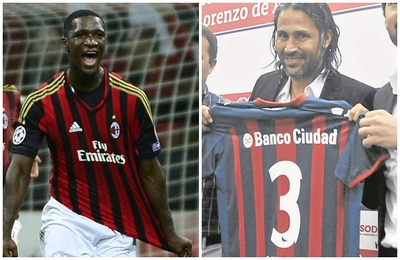 Invitacin y contestacin entre Milan y San Lorenzo por Twitter