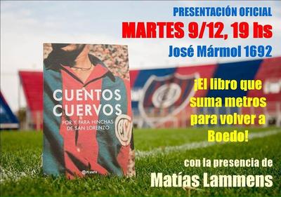 Se presenta CUENTOS CUERVOS, el libro que suma metros para la vuelta a Boedo